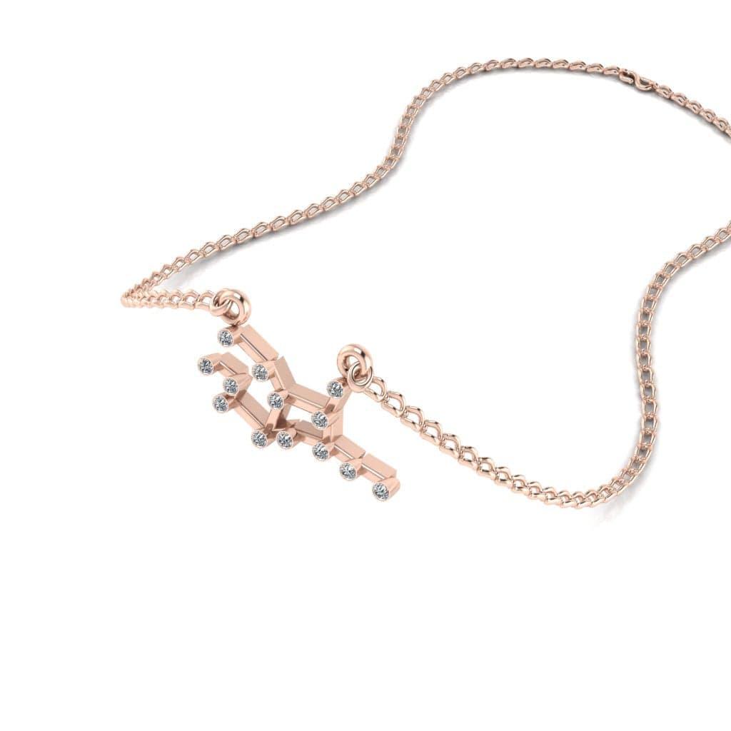 JBR Dainty Virgos Zodiac Sign Sterling Silver Necklace - JBR Jeweler