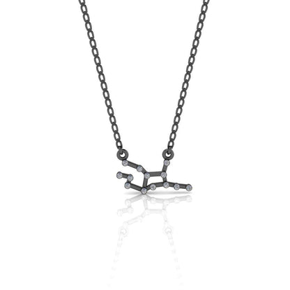 JBR Dainty Virgos Zodiac Sign Sterling Silver Necklace - JBR Jeweler