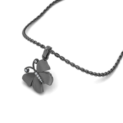 JBR Delicate Butterfly Beads Sterling Silver Necklaces - JBR Jeweler