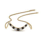 JBR Diamond Graduated Smile Sterling Silver Necklace - JBR Jeweler