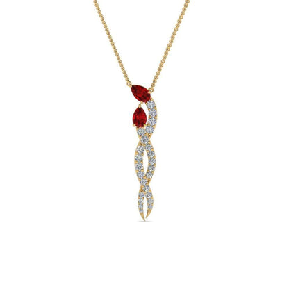 JBR Diamond Pave Set Twisted Snake Sterling Silver Necklace - JBR Jeweler