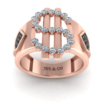 JBR Dollar Bezel Set Sterling Silver Cocktail Ring - JBR Jeweler