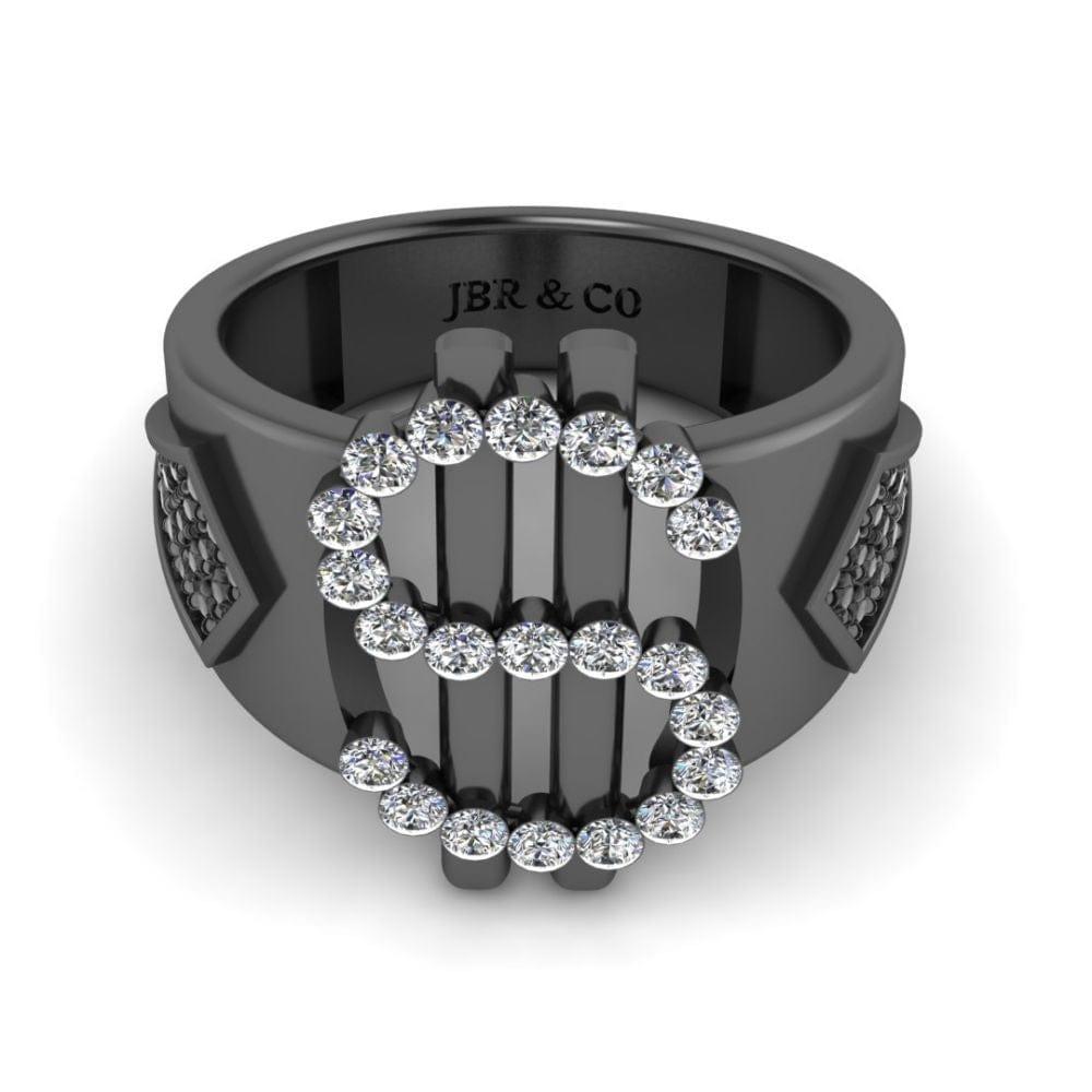 JBR Dollar Bezel Set Sterling Silver Cocktail Ring - JBR Jeweler