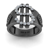 JBR Dollar Bezel Set Sterling Silver Cocktail Ring - JBR Jeweler