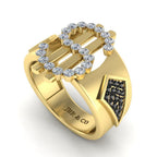 JBR Dollar Bezel Set Sterling Silver Cocktail Ring - JBR Jeweler
