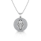 JBR “Egyptian mummies “ Round Cut Sterling Silver Necklace - JBR Jeweler