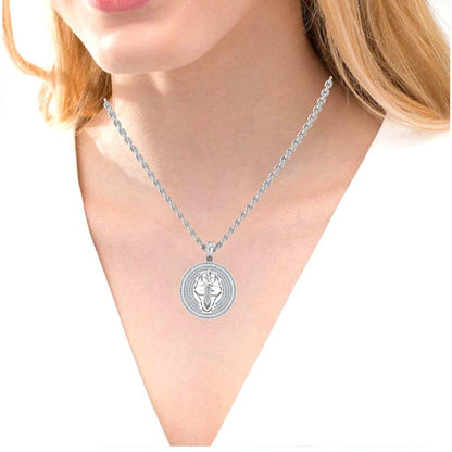 JBR “Egyptian mummies “ Round Cut Sterling Silver Necklace - JBR Jeweler