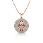 JBR “Egyptian mummies “ Round Cut Sterling Silver Necklace - JBR Jeweler