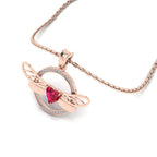 JBR Jeweler Silver Necklace JBR Encircle Dragonfly Necklace In Sterling Silver