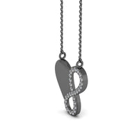 JBR “Endless Love”Heart and Infinty Sterling Silver Necklace - JBR Jeweler