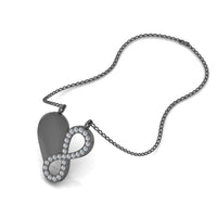 JBR “Endless Love”Heart and Infinty Sterling Silver Necklace - JBR Jeweler