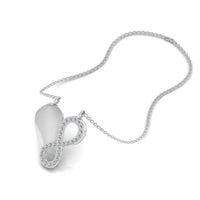 JBR “Endless Love”Heart and Infinty Sterling Silver Necklace - JBR Jeweler