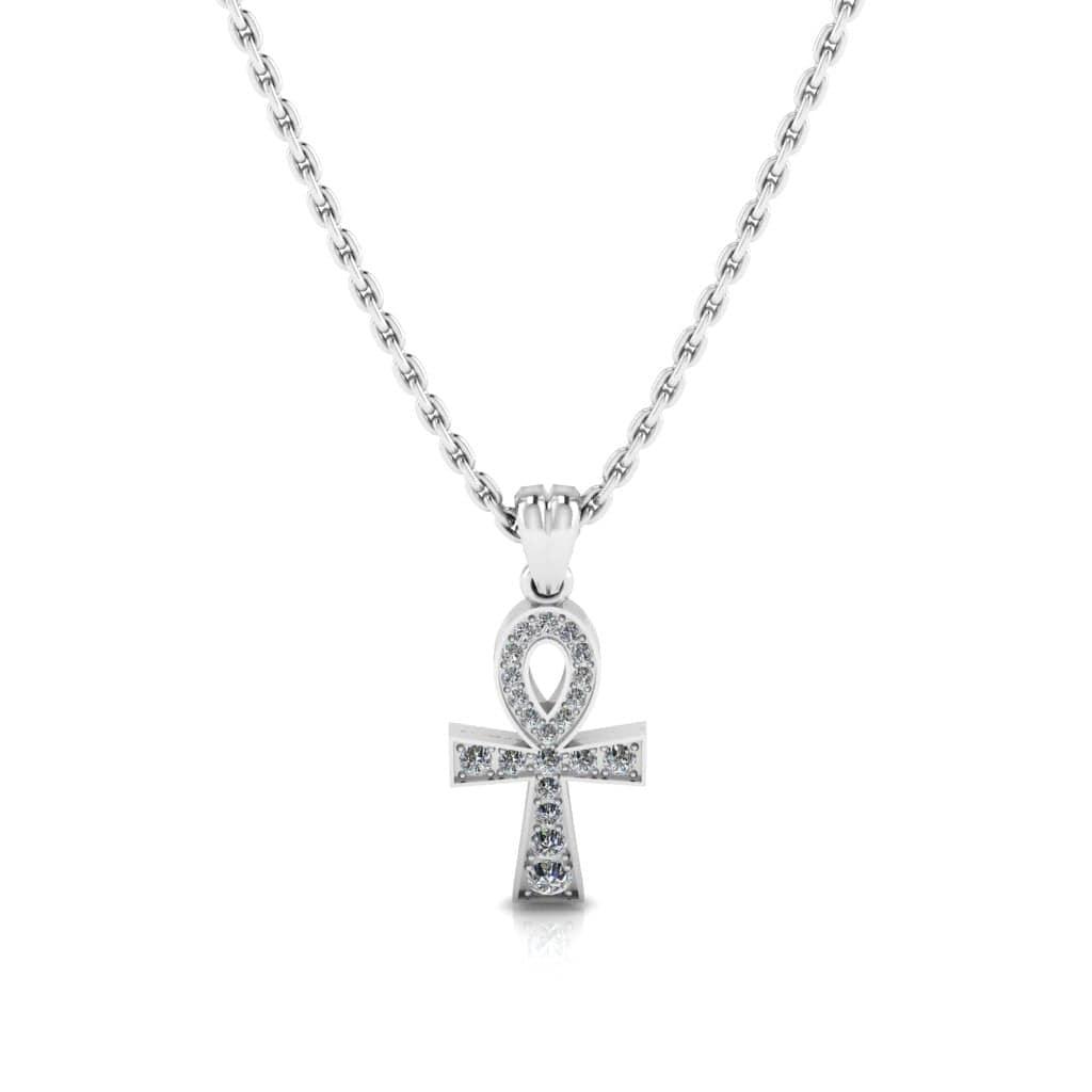 JBR Faith Jesus Cross Pendant Sterling Silver Necklace - JBR Jeweler