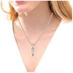 JBR Faith Jesus Cross Pendant Sterling Silver Necklace - JBR Jeweler