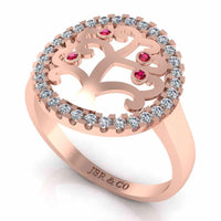 JBR Family Tree For Life Sterling Silver Ring - JBR Jeweler