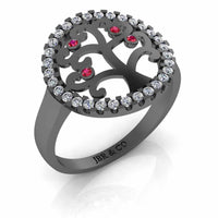 JBR Family Tree For Life Sterling Silver Ring - JBR Jeweler