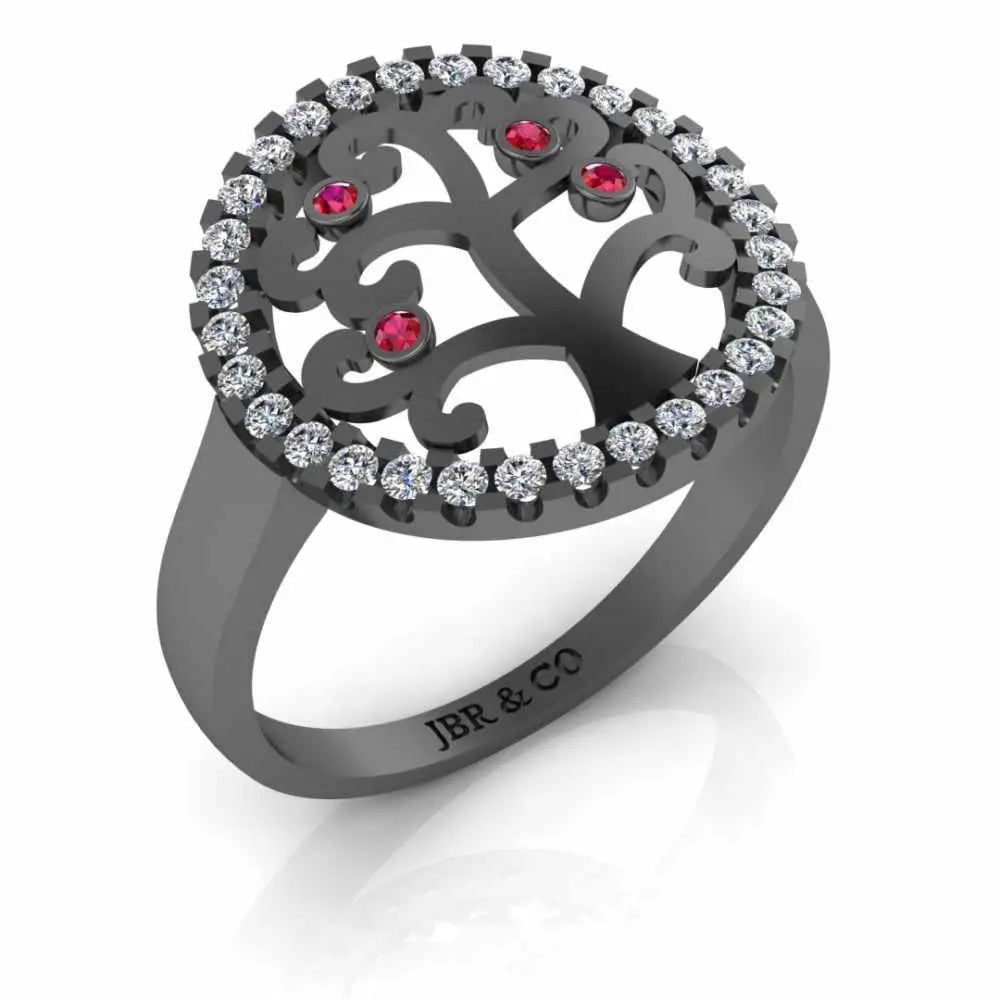 JBR Family Tree For Life Sterling Silver Ring - JBR Jeweler