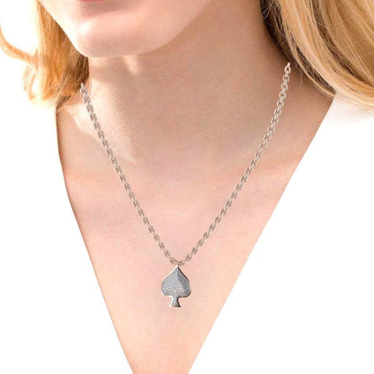 JBR “Gambling” Spades of Poker Inspired Sterling Silver Necklace - JBR Jeweler