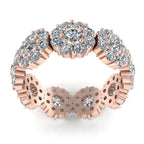 JBR Halo Round Cut Stackable Sterling Silver Women's Band - JBR Jeweler