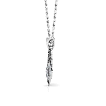 JBR Hip Hop Iced Out Poker Pendant Sterling Silver Necklace - JBR Jeweler