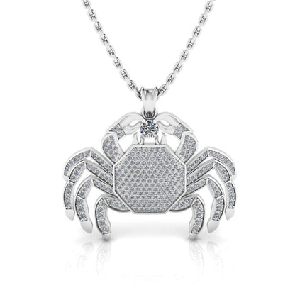 JBR Hip Hop Iced Out Scorpio Pendant Sterling Silver Necklace - JBR Jeweler