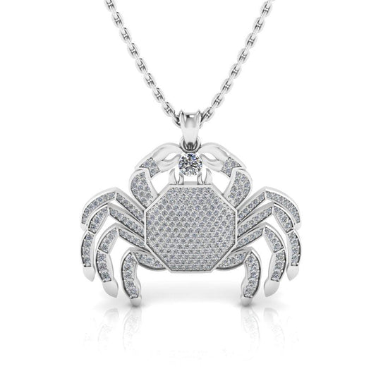 JBR Hip Hop Iced Out Scorpio Pendant Sterling Silver Necklace - JBR Jeweler