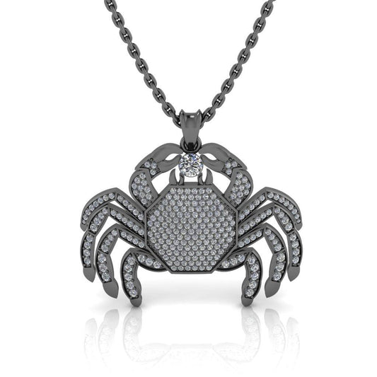 JBR Hip Hop Iced Out Scorpio Pendant Sterling Silver Necklace - JBR Jeweler