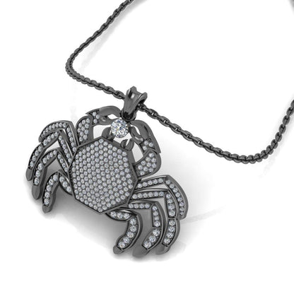 JBR Hip Hop Iced Out Scorpio Pendant Sterling Silver Necklace - JBR Jeweler