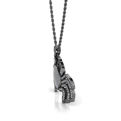 JBR Hip Hop Iced Out Scorpio Pendant Sterling Silver Necklace - JBR Jeweler