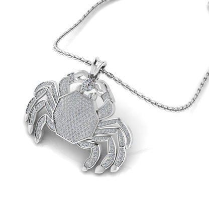 JBR Hip Hop Iced Out Scorpio Pendant Sterling Silver Necklace - JBR Jeweler