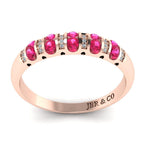 JBR Hollow Round Cut Sterling Silver Women's Band - JBR Jeweler