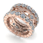 JBR Infinity Round Cut Sterling Silver Band For Women - JBR Jeweler