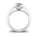 JBR Invisible Setting Round Cut Sterling Silver Ring - JBR Jeweler