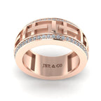 JBR Jesus Cros Inspired Sterling Silver Men's Band - JBR Jeweler