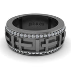 JBR Jesus Cros Inspired Sterling Silver Men's Band - JBR Jeweler