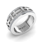 JBR Jesus Cros Inspired Sterling Silver Men's Band - JBR Jeweler