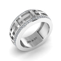 JBR Jesus Cros Inspired Sterling Silver Men's Band - JBR Jeweler