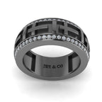 JBR Jesus Cros Inspired Sterling Silver Men's Band - JBR Jeweler