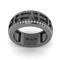 JBR Jesus Cros Inspired Sterling Silver Men's Band - JBR Jeweler