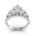 JBR Jesus Cross Sterling Silver Tiara Ring - JBR Jeweler