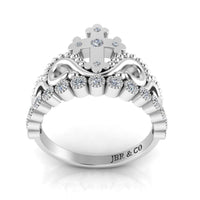 JBR Jesus Cross Sterling Silver Tiara Ring - JBR Jeweler