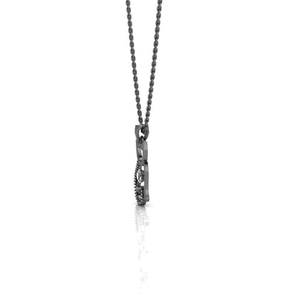 JBR Kitten Heartbeat Diamond Sterling Silver Necklace - JBR Jeweler