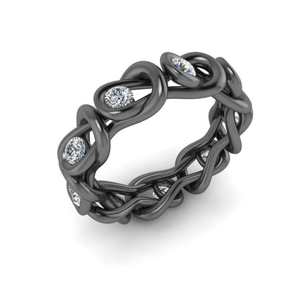 JBR Knot Design Sterling Silver Stackable Ring For Her - JBR Jeweler