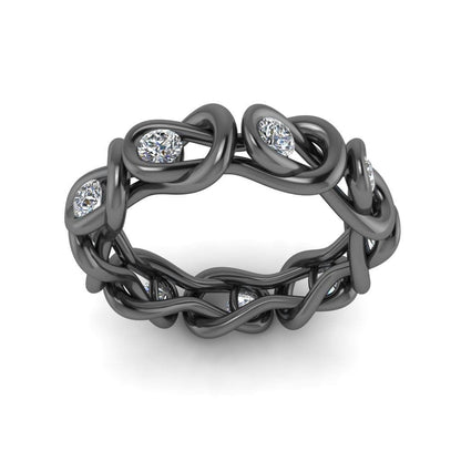 JBR Knot Design Sterling Silver Stackable Ring For Her - JBR Jeweler