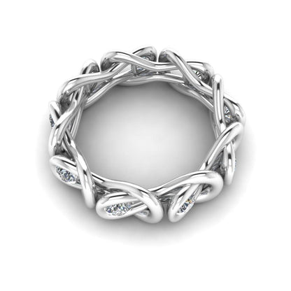 JBR Knot Design Sterling Silver Stackable Ring For Her - JBR Jeweler