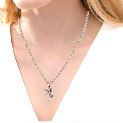 JBR Knot of Love Two Tone Sterling Silver Pendant Necklace - JBR Jeweler