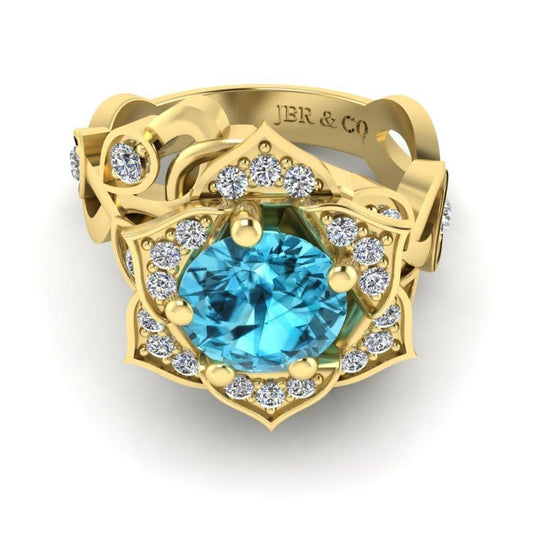 JBR Lotus Floral Design S925 Ring - JBR Jeweler