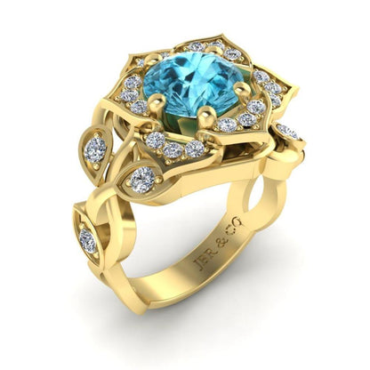 JBR Lotus Floral Design S925 Ring - JBR Jeweler