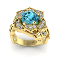JBR Lotus Floral Design S925 Ring - JBR Jeweler