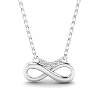 JBR Love Forever Infinity Sterling Silver Necklace Pendate - JBR Jeweler